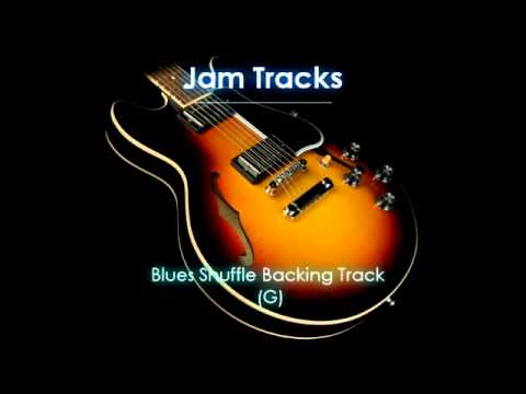 Blues Shuffle Guitar Backing Track (G)