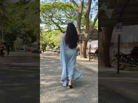 Slow motion walk in saree|| Farewell look ✨