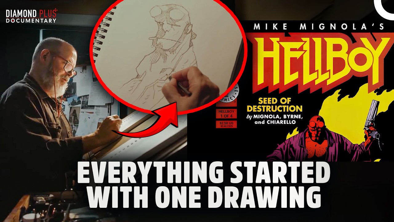 Why Is Hellboy So Different From Every Other Superhero? | Mike Mignola Drawing Monsters