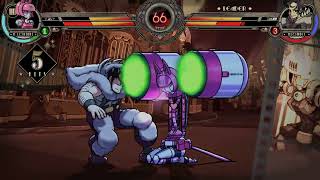 Valentine & Robo-Fortune Vs Robo-Fortune & Beowulf- Skullgirls 2nd Encore