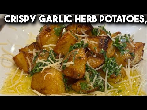 Crispy Garlic Herb Potatoes, Pure Holiday Magic