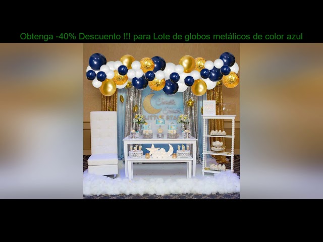 Vídeo relacionado con Globos Dorados y Negros - 62 Piezas 12 Pulgadas Helio Globos de Cumpleaños con Balloons Metalizados Dorado Negros y Confeti para Decoracion Año Nuevo EID Cumpleaños Baby Shower, Decoracion Fiesta