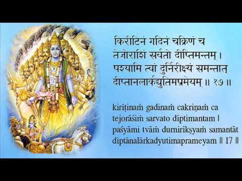 Bhagavad Gita Chanting Chapter 11 by Padmini Chandrashekar (Learning Aid)