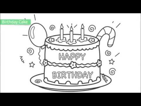Top 25 Free Printable Happy Birthday Coloring Pages