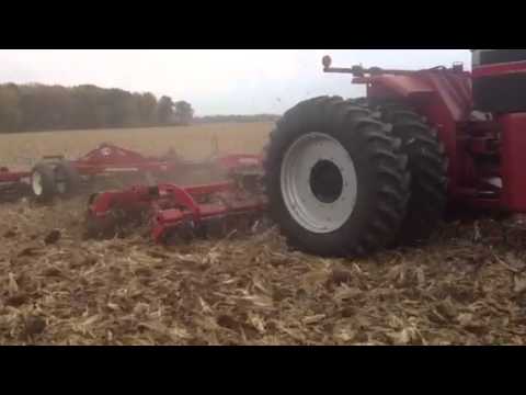 Horsch Joker with Custom Hitch and J&M Torsion Flex Double Roller in Corn Stalks