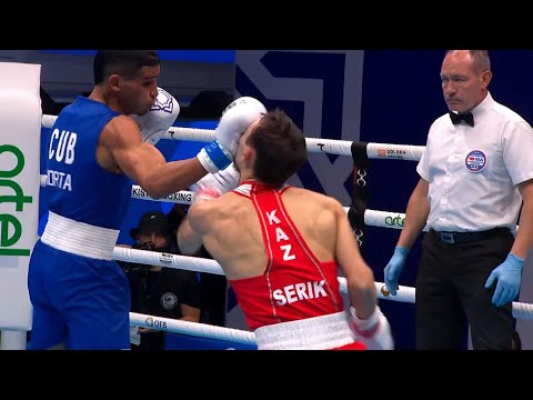 QF (57KG) TEMIRZHANOV SERIK (KAZ) vs HORTA RODRIGUEZ SAIDEL (CUB) | IBA World Championships 2023