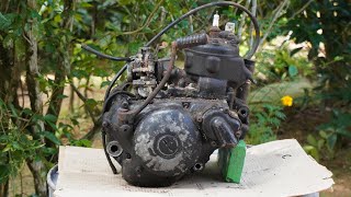 Suzuki TS125X Motorcycle Engine full Restoration