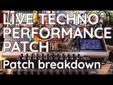 HOW I MADE A LIVE MODULAR TECHNO PERFORMANCE SYNTH. PolyEffects Hector, Euroburo, Tesseract Tukra.