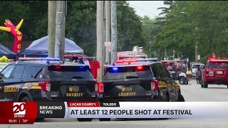 12 people shot at Toledo festival; police believe suspects were shooting at each other