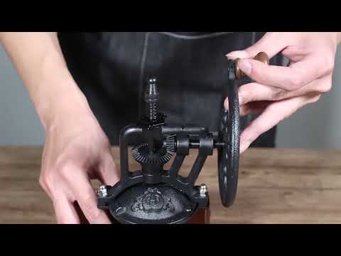 Manual Coffee Grinder Antique Cast Iron Hand Crank Coffee Machine