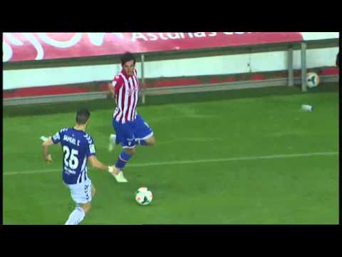 Gol Santi Jara: Jª27 - Real Sporting - Deportivo Alavés (narración Luis Eduardo García)