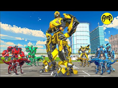 US Police Transform Robot Cop Wolf Attack: Futuristic Super Robot #2 - Android Gameplay