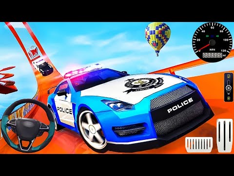 Impossible Police Car Stunts GT Racing - Mega Ramp Car Stunt Master Simulator - Android Gameplay