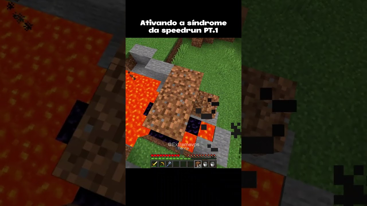 Quando você tem a Síndrome da Speedrun no Minecraft: