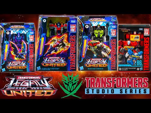 HUGE Transformers LEGACY United REVEALS! ROTF LOCKDOWN?! SS86 BLASTER! Cybertron STARSCREAM & MORE!