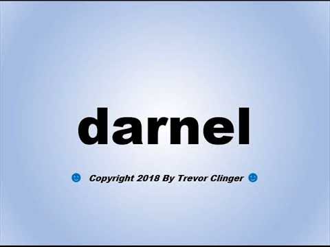 How To Pronounce darnel