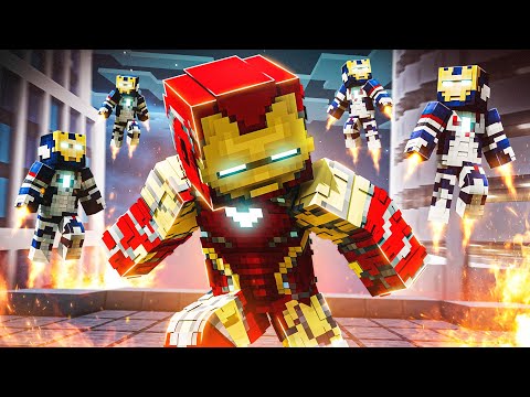 The IRON LEGION In Minecraft?! - (Fisk's Superhero Mod)