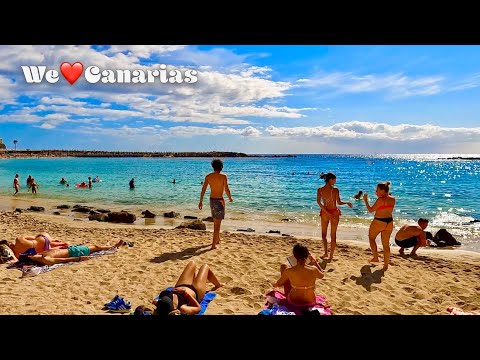 Gran Canaria Summer Beach Life in February Amadores Beach | We❤️Canarias
