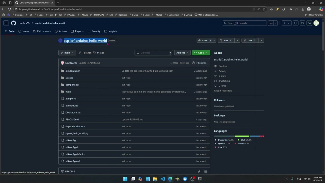ESP-IDF | Build IDF project using Docker | Flashing - Debug - Serial Monitoring in DevContainer
