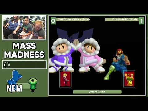 Mass Madness 41 SSBM - Trail/Future Shock (Blue) vs. Zoso/Artelind (Red) - Melee Doubles LF