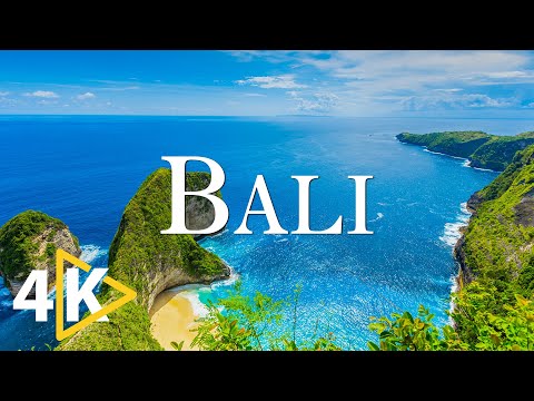 FLYING OVER BALI (4K UHD) - Relaxing Music With Beautiful Nature - 4K Video Ultra HD