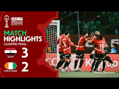 HIGHLIGHTS | Egypt 🆚 Côte d'Ivoire | #TotalEnergiesAFCON2025 - Quarter-Finals | ملخص مصر وكوت ديفوار