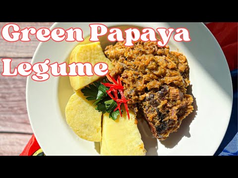Green Papaya Stew (Nutritious & Flavorful) 🌿 Legim Papay Vèt - Traditional Haitian Veggie Stew
