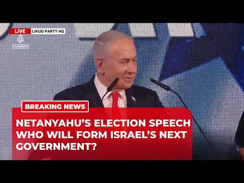 Netanyahu delivers defiant speech as Israel awaits election results
