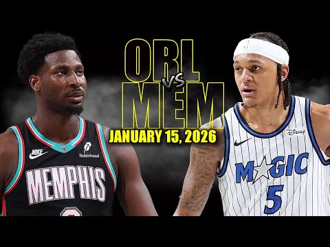 Orlando Magic vs Memphis Grizzlies Full Game Highlights - January 15, 2026 | NBA Season