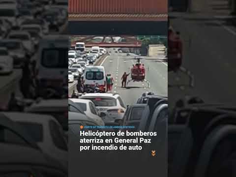 🚨 Tránsito colapsado en General Paz por incendio de un vehículo 🔥🚗  🕒 Pasadas las 14:00, un auto se…