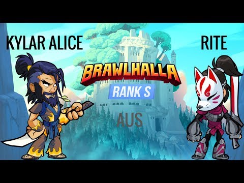 RANK S AUS - Kylar Alice (Koji) vs Rite (Hattori) - Professional Brawlhalla Gameplay