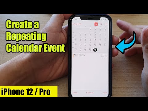iPhone 12: How to Create a Recurring/Repeating Calendar Event