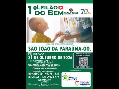 31/10/2026 - Leilão do Bem (São João Da Paraúna - GOIAS