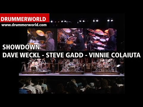 SHOWDOWN: Steve Gadd - Dave Weckl - Vinnie Colaiuta - THE LEGENDARY DRUM BATTLE