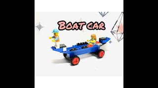 【Boat car】Amphibous car&Pilot guide。水陸両用ボートカー、水先案内人も乗ってるよ。