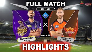 KKR vs SRH 61ST MATCH HIGHLIGHTS 2022 | IPL 2022 KOLKATA vs HYDERABAD 61ST MATCH HIGHLIGHTS #KKRvSRH