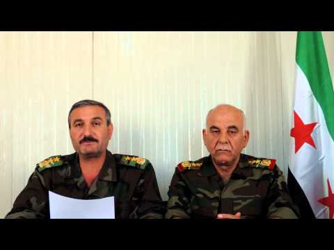 بيان صادر من العقيد رياض الأسعد القائد العام للجيش السوري الحر حول توحيد جميع الجهود العسكرية تحت قيادة الجيش الحر