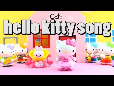 Hello Kitty Song  - Hello Kitty cat song music for kids - Hello Kitty stop motion music video