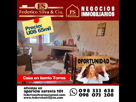 Casa en Venta Barrio Torres Tacuarembó, Uruguay