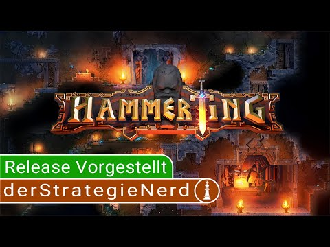 Hammerting Release vorgestellt | Stadtbau in der Unterwelt mit Zwergen | gameplay deutsch tutorial