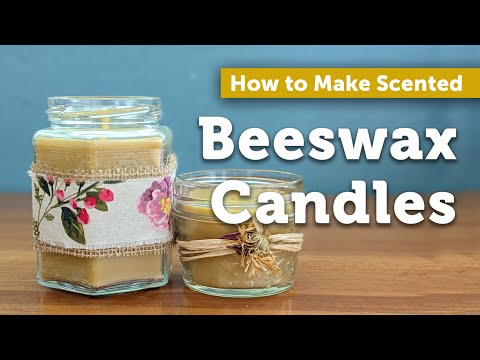 How to Make Beeswax Candles in Jars & Containers | DIY Holiday Gifts | Easy Guide to Choosing a Wick