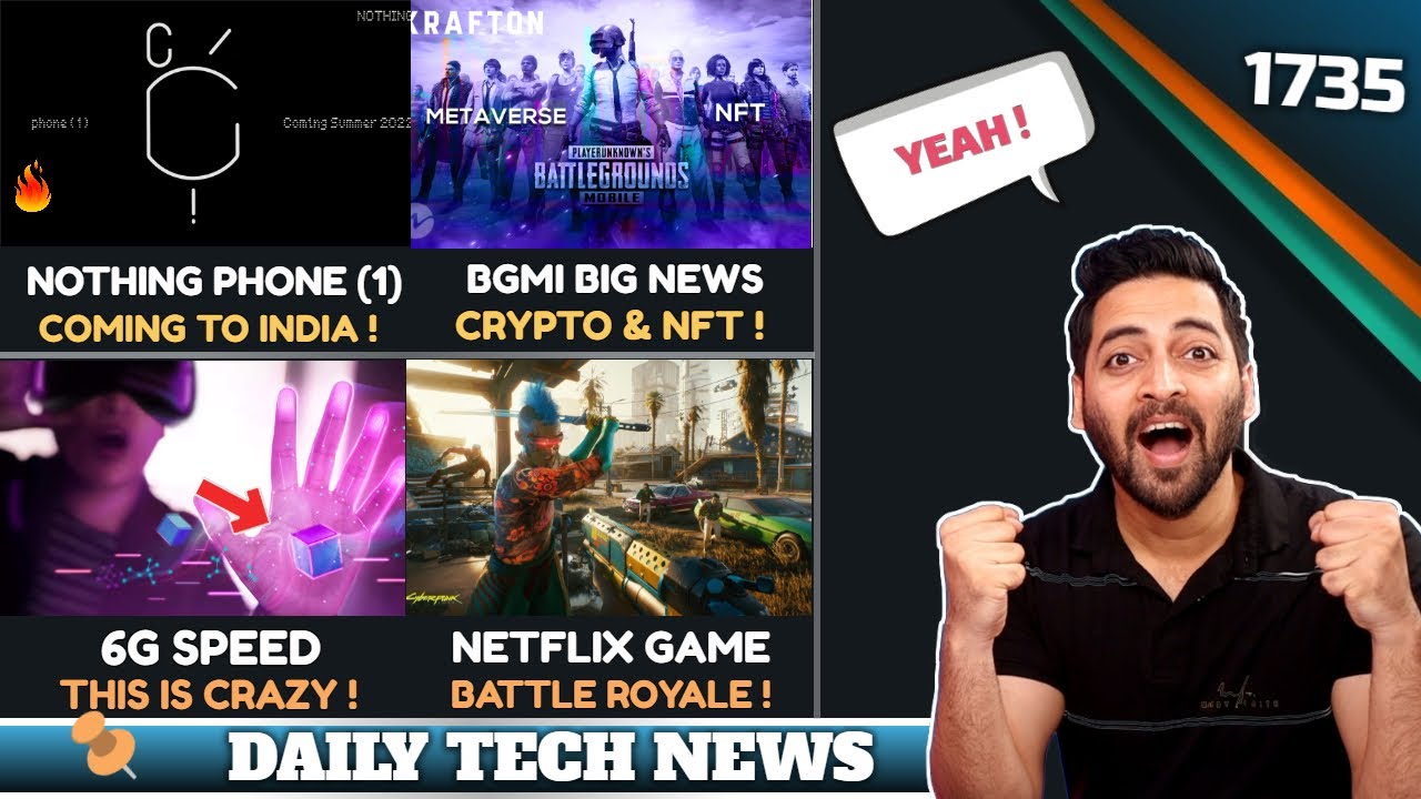 Nothing Phone (1) With Nothing OS, Netflix Battle royale Mobile Game😍,BGMI Crypto😮,6G Crazy Speed