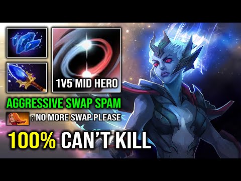 NEW OP UNKILLABLE MID Just Run At the Enemy 1st ITEM Scepter Vengeful Spirit Dota 2