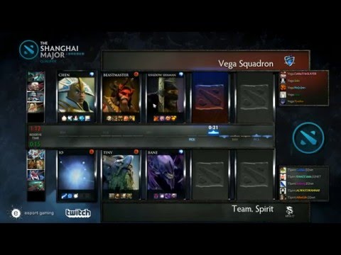 Vega Squadron vs Team Spirit - Game 2 - Shanghai Major Qualifiers