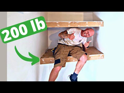 How to Build Super Strong Floating Shelves! Alcove Shelves!#carpentry #woodworking#tips#tooltips#diy