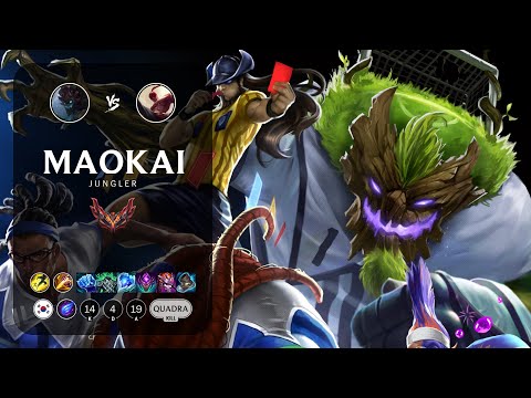 Maokai Jungle vs Lee Sin - KR Grandmaster Patch 12.21