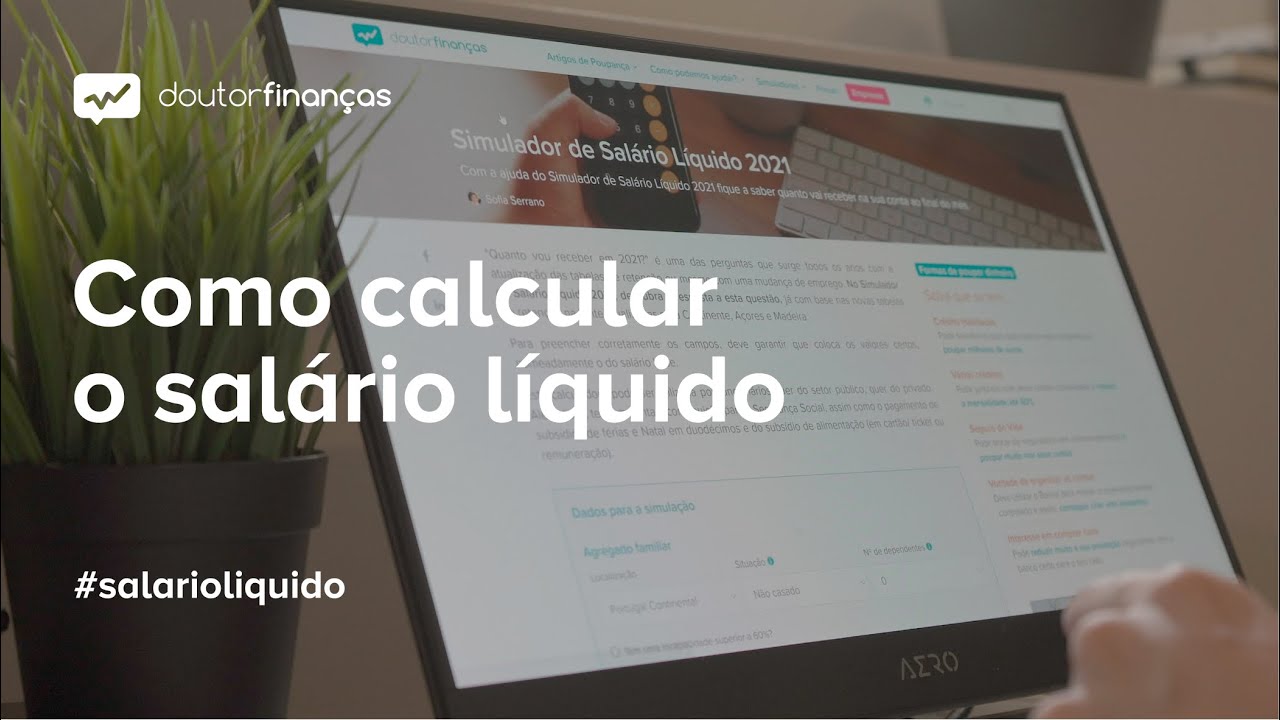 Imagem de dois blocos de notas, uma esferográfica, uma folha com números e um smartphone a calcular o salário líquido