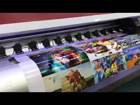 X-Roland 1930Y eco solvent printer printing video