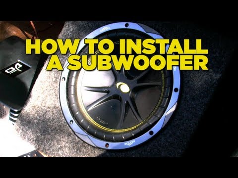 comment installer subwoofer voiture