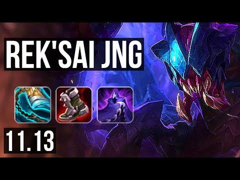 REK'SAI vs ELISE (JUNGLE) | 5/0/8, 400+ games | KR Diamond | v11.13